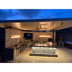 Outdoor Kitchen Islands-KoKoMo Luxury Outdoor Kitchen BBQ Grill Island Lux-Outdoor-Kitchen-Grill