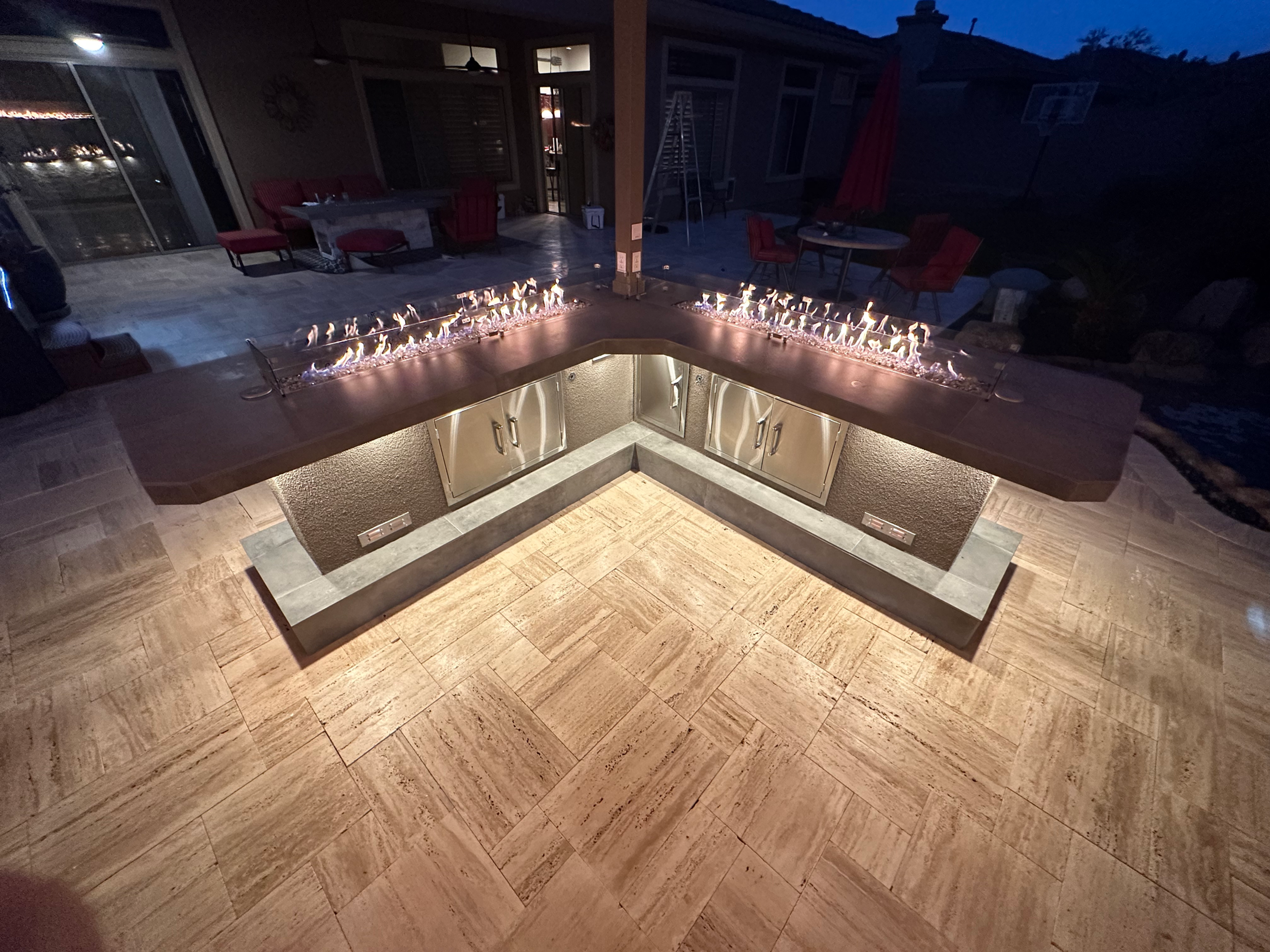 Outdoor Kitchen Islands-KoKoMo Luxury Outdoor Kitchen BBQ Grill Island Lux-Outdoor-Kitchen-Grill