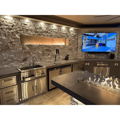 Outdoor Kitchen Islands-KoKoMo Luxury Outdoor Kitchen BBQ Grill Island Lux-Outdoor-Kitchen-Grill