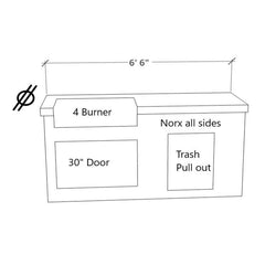 Outdoor Kitchen Islands-KoKoMo Mini Laguna BBQ Island minilaguna5460