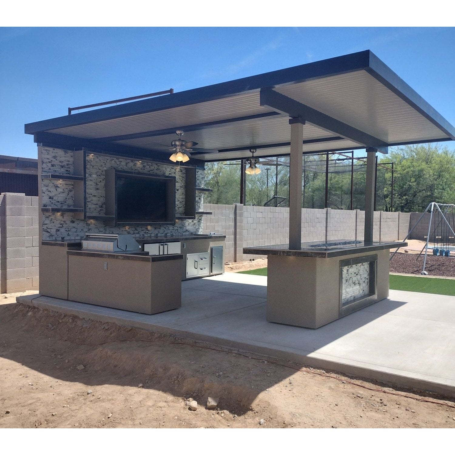 Outdoor Kitchen Islands-KoKoMo Outdoor Kitchen Montego Model BBQ Island BBQ Grill Montego