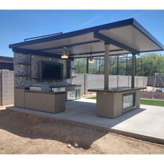 Outdoor Kitchen Islands-KoKoMo Outdoor Kitchen Montego Model BBQ Island BBQ Grill Montego