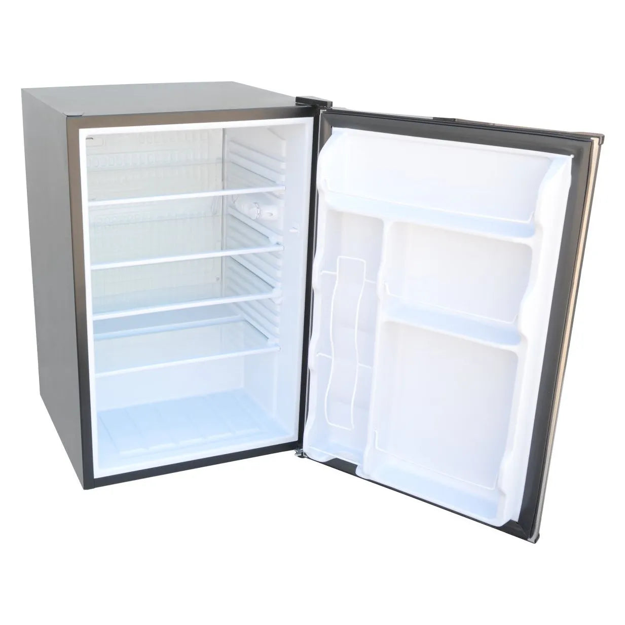 Outdoor Kitchen Islands-KoKoMo St. John 7'6" Outdoor Kitchen Island with 32" Grill & Fridge