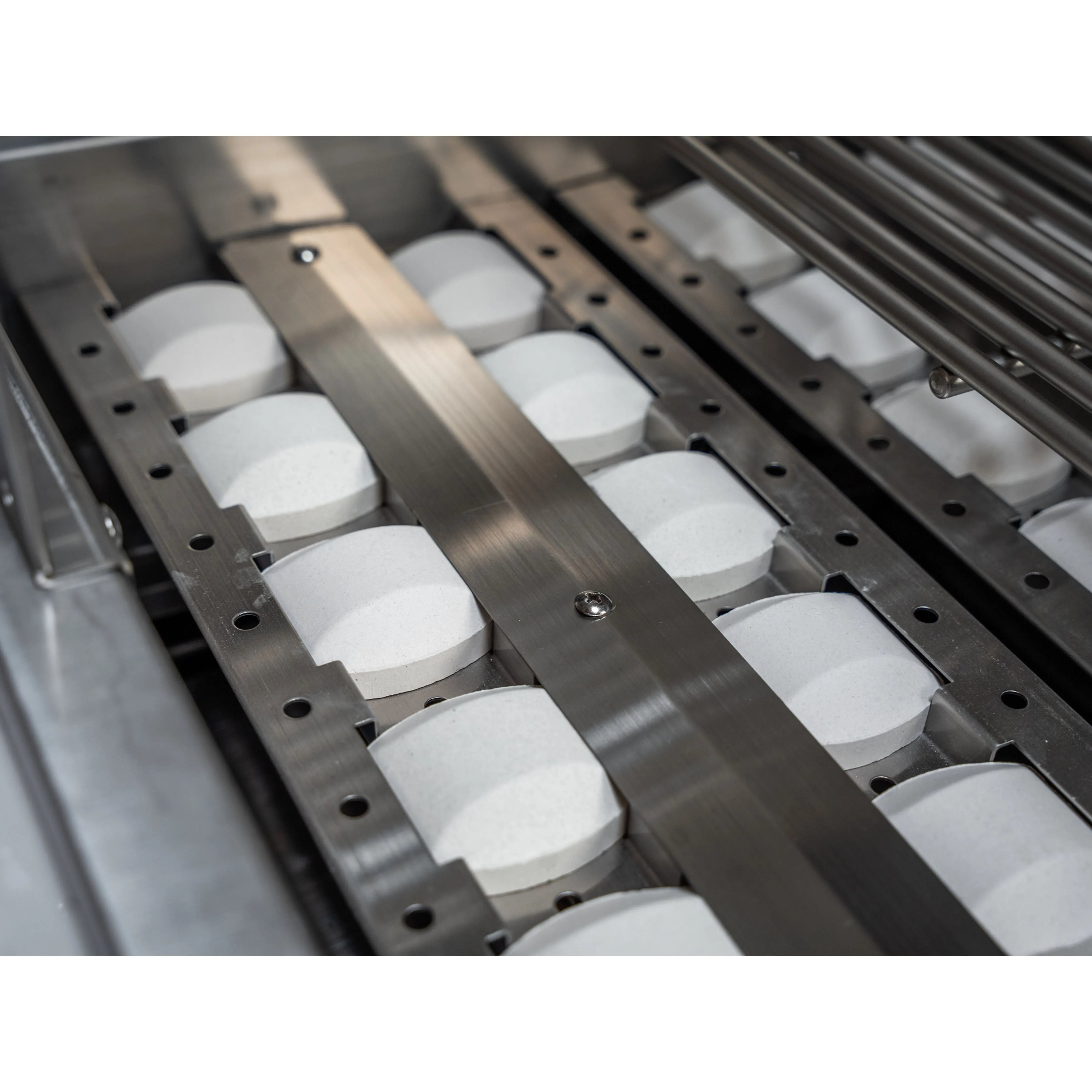 Outdoor Kitchen Islands-KoKoMo St. John 7'6" Outdoor Kitchen Island with 32" Grill & Fridge