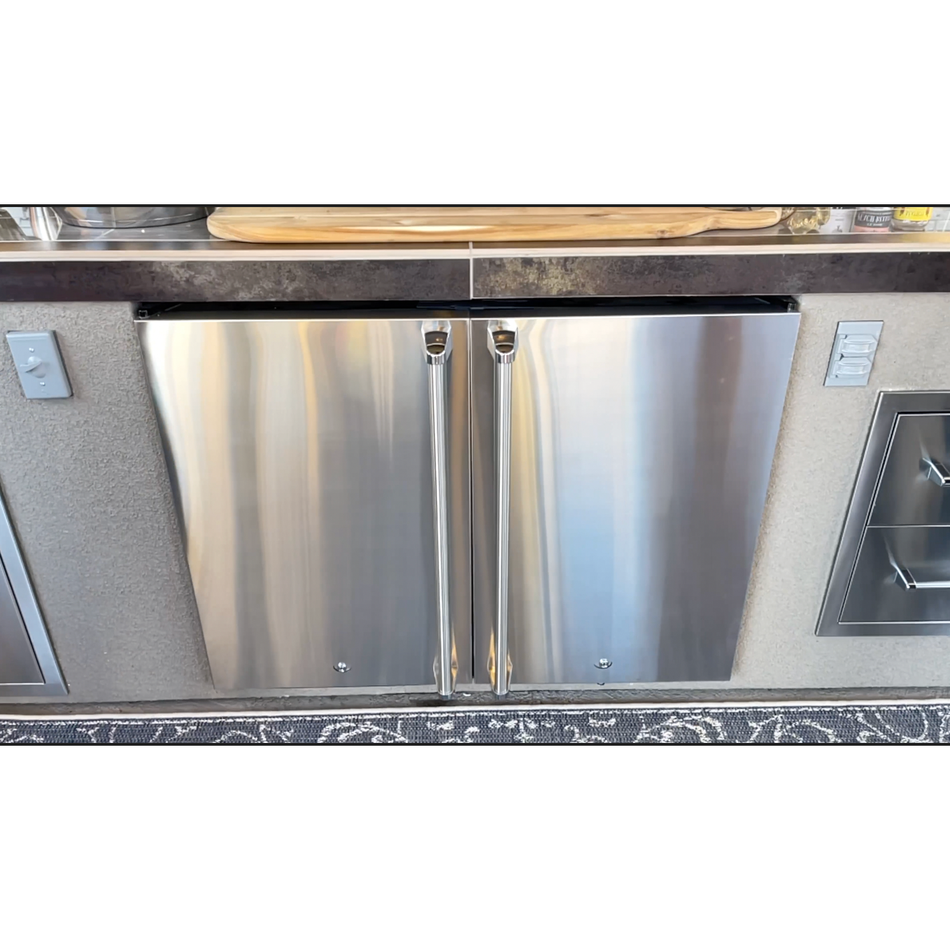 Outdoor Refrigerators-KoKoMo Double Door Outdoor Refrigerators DBLFRDGE