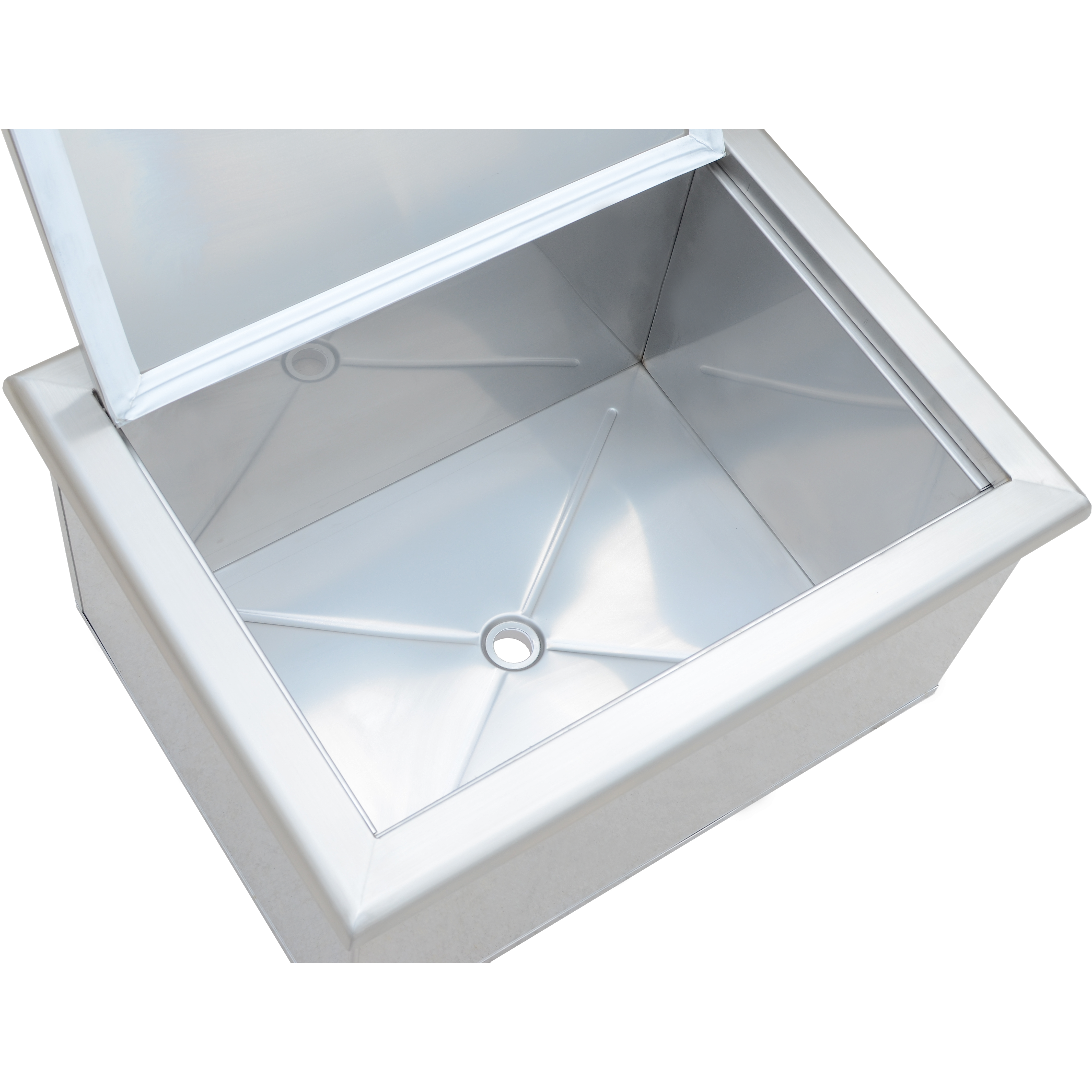 Outdoor Refrigerators-KoKoMo Drop-In Stainless Steel Ice Chest 23 x 17 KO-AIC