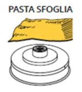 Pasta Die Fimar Bronze Pasta Die for PF25E Pasta Extruder, Spaghetti, Maccheroni, Linguine, Sfoglia