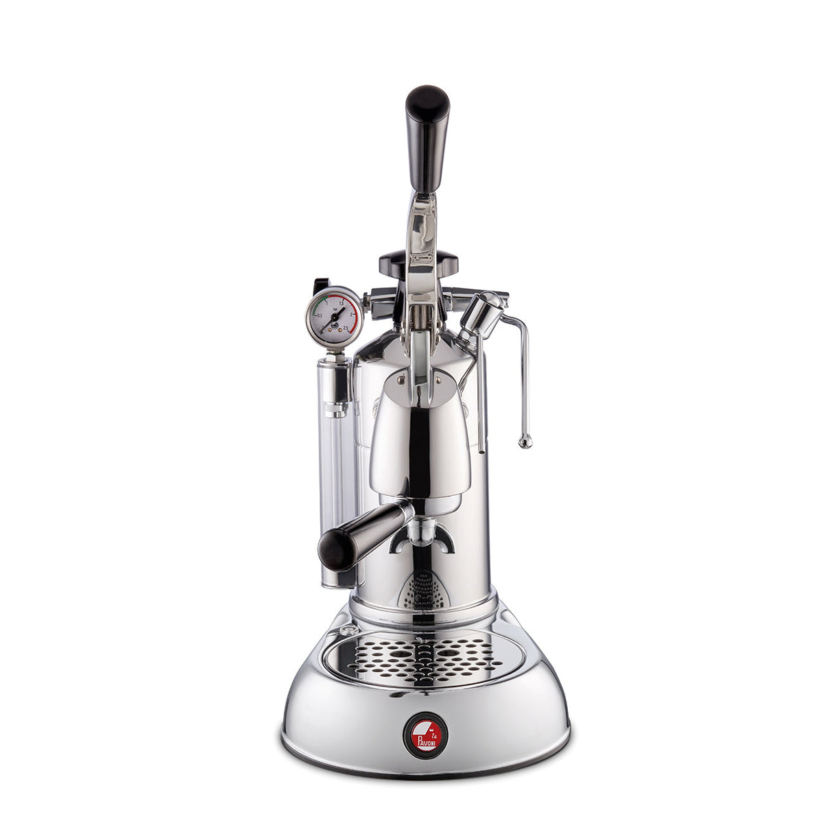 La Pavoni Stradivari 16 Cup Professional Lever Espresso Machine - Chrome & Black (PSC-16)
