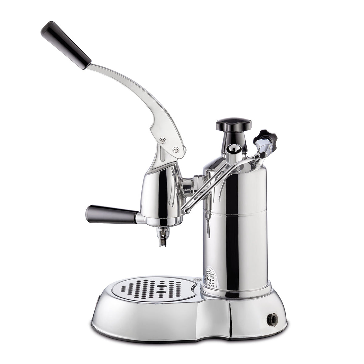 La Pavoni Stradivari 16 Cup Professional Lever Espresso Machine - Chrome & Black (PSC-16)