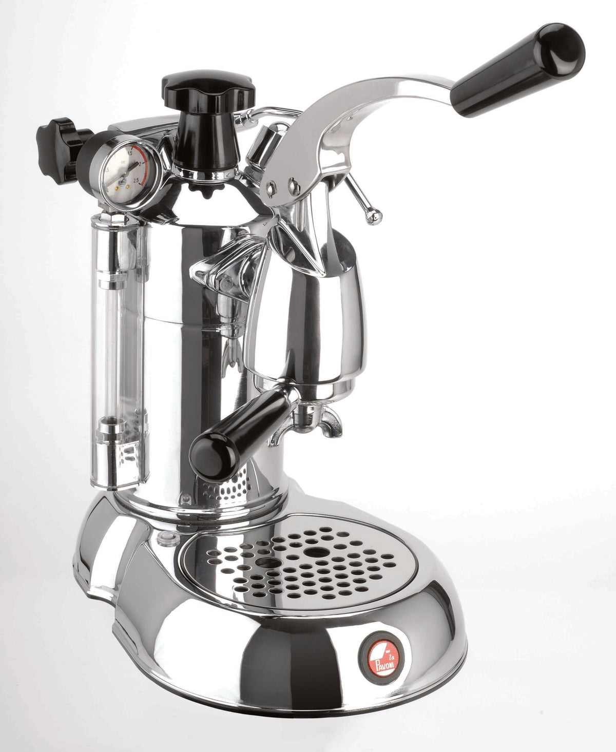 La Pavoni Stradivari 16 Cup Professional Lever Espresso Machine - Chrome & Black (PSC-16)