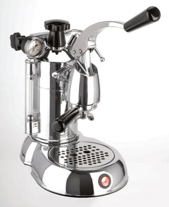La Pavoni Stradivari 16 Cup Professional Lever Espresso Machine - Chrome & Black (PSC-16)