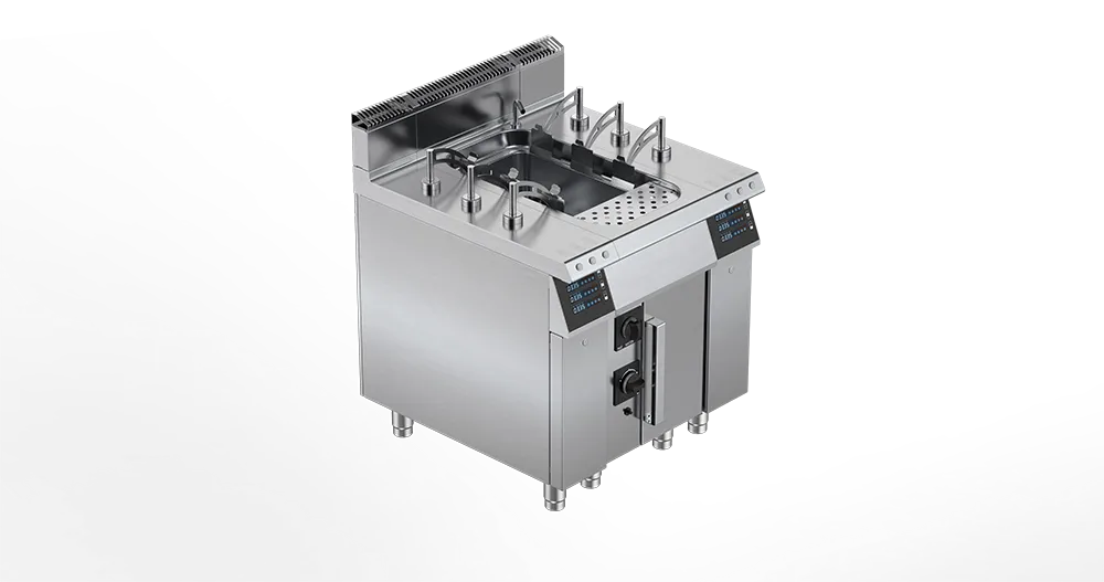 Pasta Cookers-AMPTO 90CPG90 PLUS Gas Pasta Cooker, 2 Tank Dual Burner