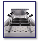 Pasta Cookers-Ampto 90CPE45 - Pasta cooker Electric, 1 Tank, dual power element