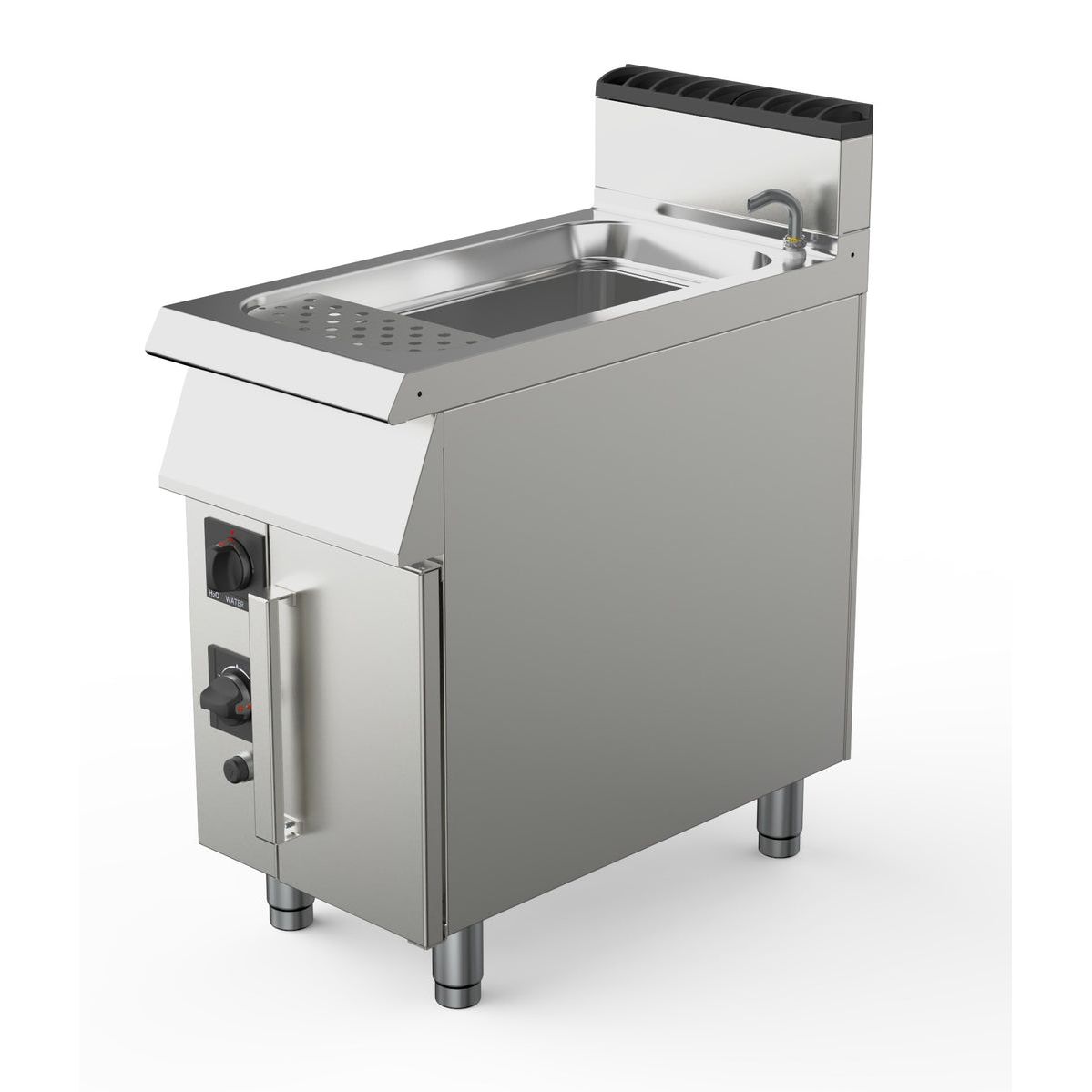 Pasta Cookers-Ampto 90CPG45 PLUS - Pasta cooker Gas, 1 Tank, dual burner