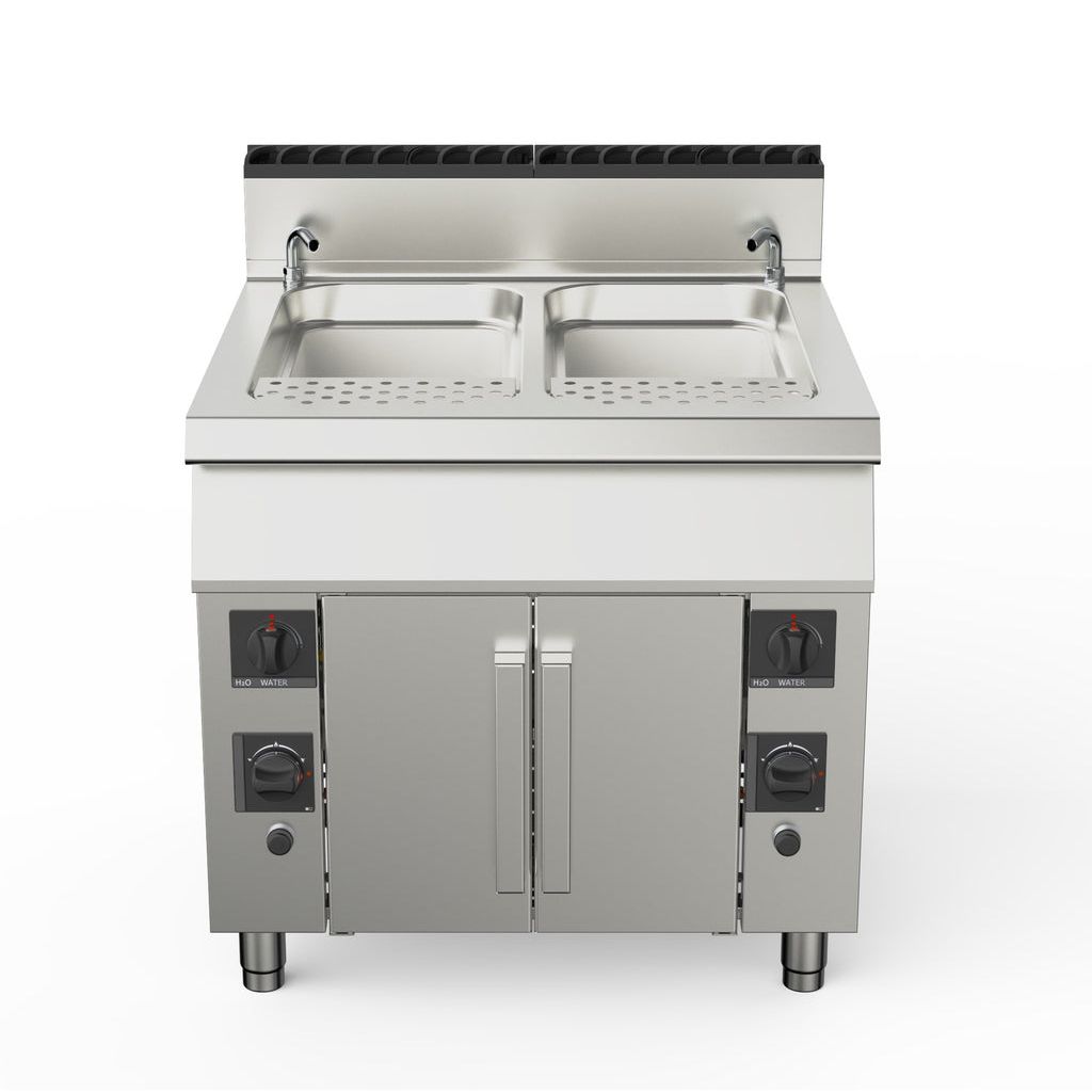 Pasta Cookers-Ampto 90CPG90 PLUS- Pasta cooker Gas, 2 Tank, dual burner