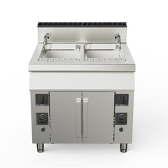 Pasta Cookers-Ampto 90CPG90 PLUS- Pasta cooker Gas, 2 Tank, dual burner