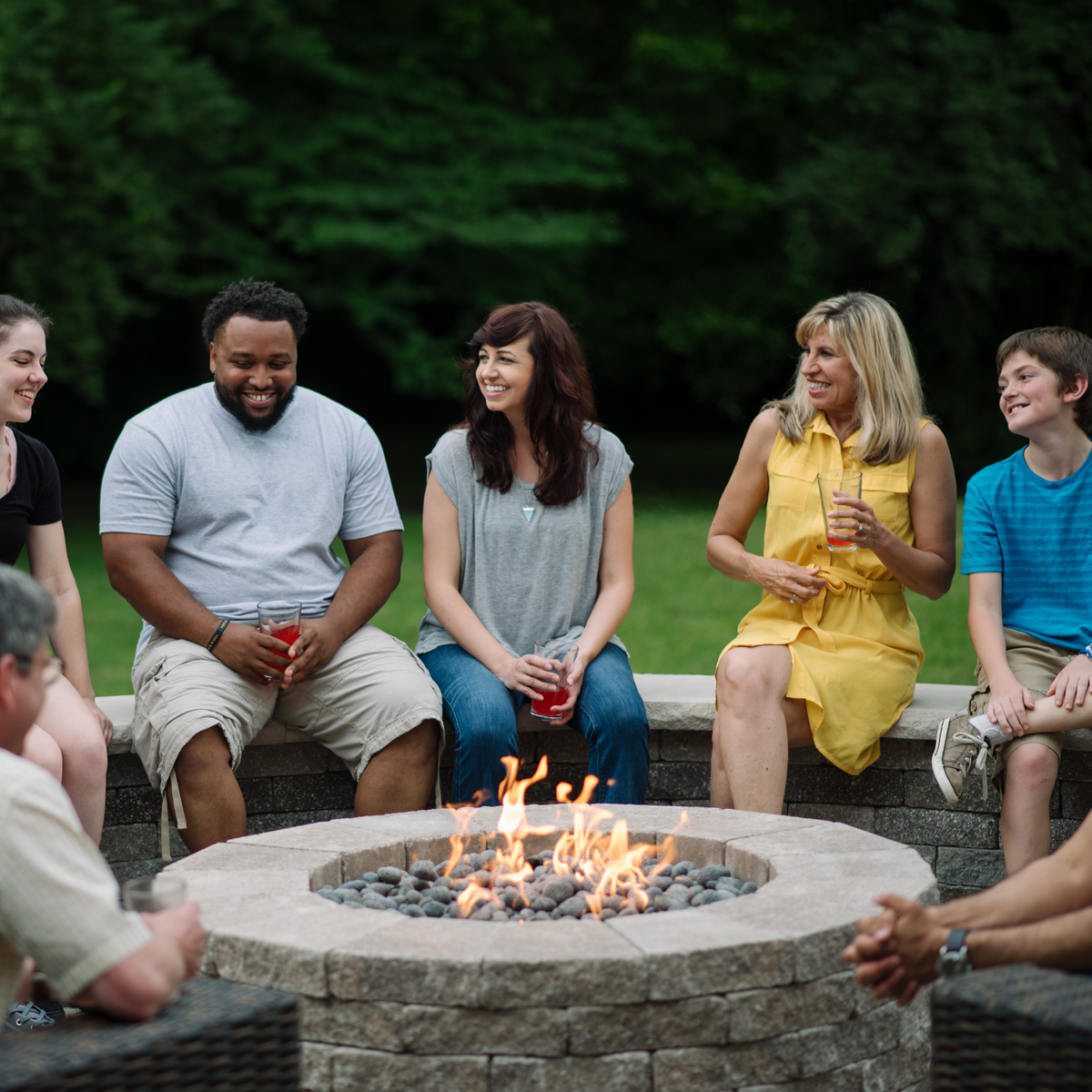 Fire Pits & Fire Tables HPC Fire Round Flat Fire Pit Insert, 8" to 54", Electronic, Push Button or Match Lit