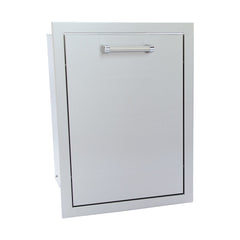 Pull-Out Trash Systems-KoKoMo Outdoor Kitchen Stainless Steel Trash/Propane Pull-Out KO-TRHD