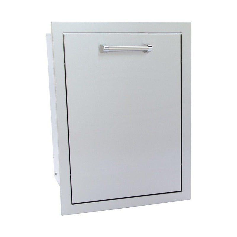 Pull-Out Trash Systems-KoKoMo Outdoor Kitchen Stainless Steel Trash/Propane Pull-Out KO-TRHD