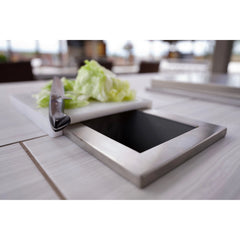 Pull-Out Trash Systems-KoKoMo Trash Chute and Cutting Board for BBQ Island Countertop