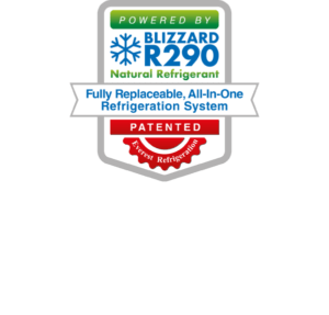 Glass Door Merchandiser Refrigerator-Everest EMGR24 Bottom Mount Single Swing Glass Door Merchandiser Refrigerator - 25 Cu Ft, 115V