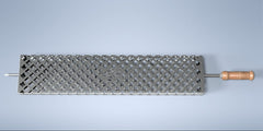 Rotisserie Accessory Metal Supreme Basket-Style Rotisserie Spit for Ribs and Vegetables, 304 Stainless, RMET311