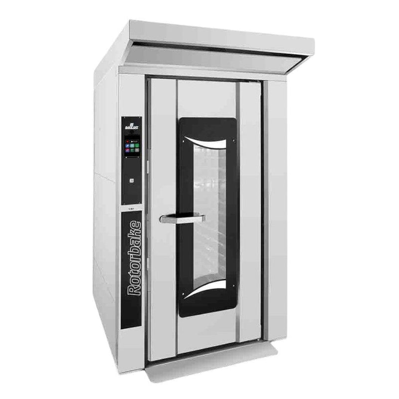 Bakeoff Rotorbake E5 Electric Roll-In Rack Oven with Boiler Steam Injection, 15-Tray (18" x 26")