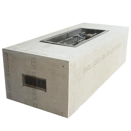 Fire Pits & Fire Tables HPC Fire Rectangle Ready-to-Finish Fire Pit Kit, 60" x 24", Torpedo H-Burner