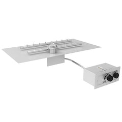 HPC Fire CSA Certified H-Flat Fire Pit Insert (NG/LP, Multiple Sizes)