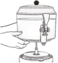 Hot Beverage Dispensers-AMPTO CHOC5W Hot Chocolate Dispenser 5 Liter White