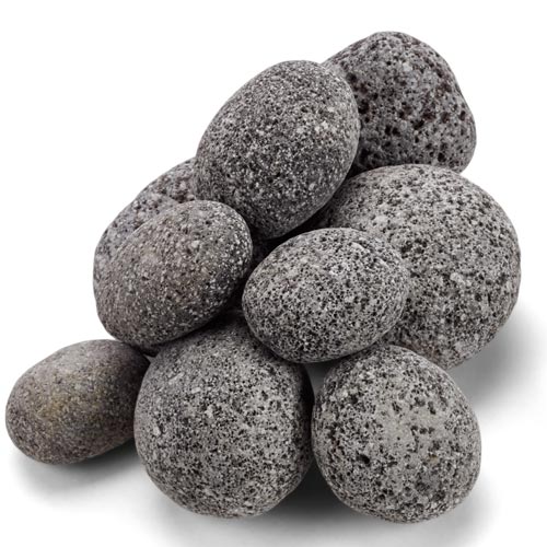 Fire Pits & Fire Tables HPC Fire Rolled Lava Stone, Black, 1/2 Cu. Ft. Bag