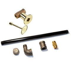 Fireplace Parts & Accessories HPC Fire Indoor Fireplace Log Lighter Valve Kit, Straight or Angled