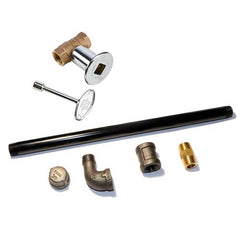 Fireplace Parts & Accessories HPC Fire Indoor Fireplace Log Lighter Valve Kit, Straight or Angled