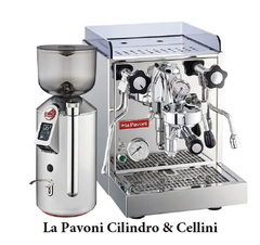 la Pavoni Cilindro Programmable LCD Flat Burr Coffee Grinder (50mm, 310W, 110V)