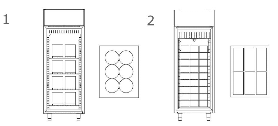 Gelato Cabinet Ampto Gelato & Ice Cream Cabinet, One Door, -7.6°F to 14°F, 115V, ARG-30US