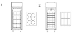 Gelato Cabinet Ampto Gelato & Ice Cream Cabinet, One Door, -7.6°F to 14°F, 115V, ARG-30US