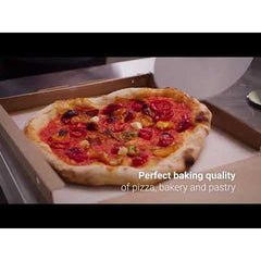 Serie P120E – Electric Pizza Ovens-Moretti Forni P120E C1 Electric Pizza Oven P120  49'' x 52'' x 7'' (Chamber)  208/240/60/3 - 1 Deck with tray guide base