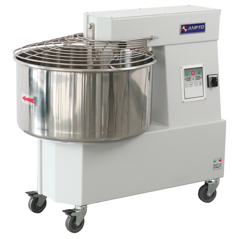 Spiral Mixers-Ampto TS44MD Spiral Mixer 66 Lbs. 52 L (55 Qt) Flour Cap. 2 Speeds. 220V/60-50/1