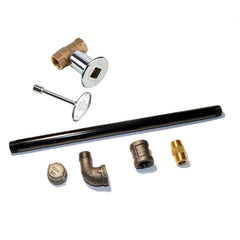 HPC Fire Indoor Fireplace Log Lighter Valve Kit, Straight or Angled