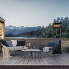 Freestanding Outdoor Gas Heater-Bromic Heating Tungsten Smart-Heat® Freestanding Gas Heater, 38,500 BTU, 215 ft² (BH0510001/BH0510005)