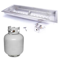 HPC Fire Rectangle H-Burner Fire Pit Insert Series (CSA Certified)