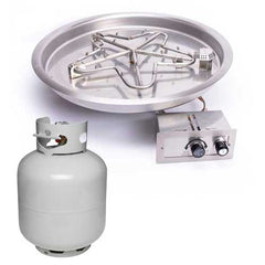 HPC Fire Round Bowl Fire Pit Inserts (13–43") with Ignition Options