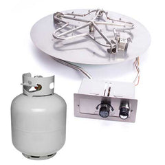 HPC Fire Round Flat Fire Pit Inserts - 8 to 54 in Sizes