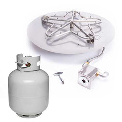 HPC Fire Round Flat Fire Pit Inserts - 8 to 54 in Sizes