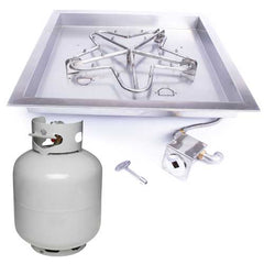 HPC Fire Square Bowl Fire Pit Inserts, 18–42 in Options