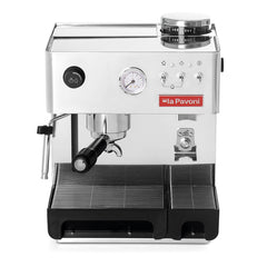 La Pavoni Domus Bar DMB Semi-Automatic Espresso Machine with Built-In Grinder