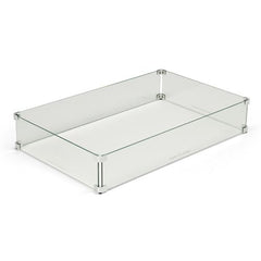 HPC Fire Tempered Glass Wind Guard for Round, Square, Rectangle and Linear Fire Pits