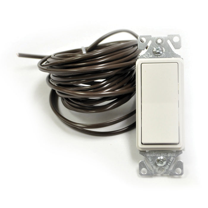 Fireplace Parts & Accessories HPC Fire White Rocker On/Off Switch for Millivolt Valves