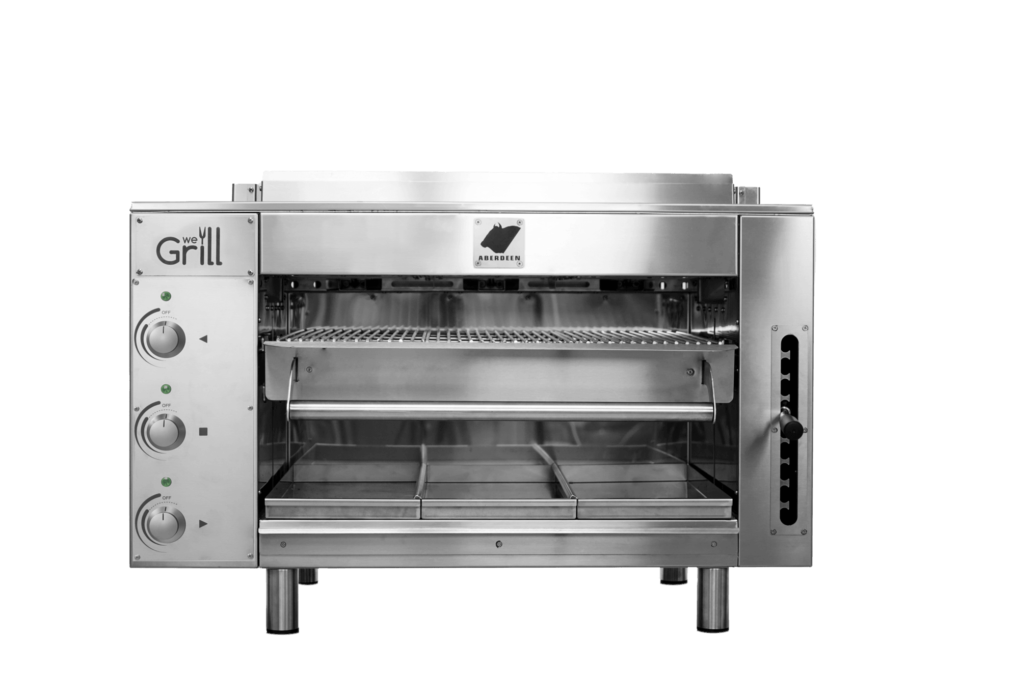 We Grill ABERDEEN-E Electric Overfire Aberdeen Countertop Broiler (3 Glass Ceramic Infrared Burners)