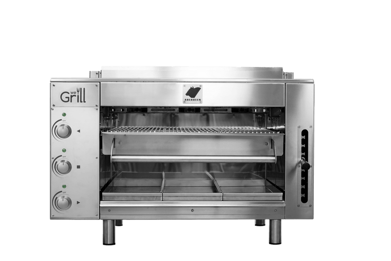 We Grill ABERDEEN-E Electric Overfire Aberdeen Countertop Broiler (3 Glass Ceramic Infrared Burners)